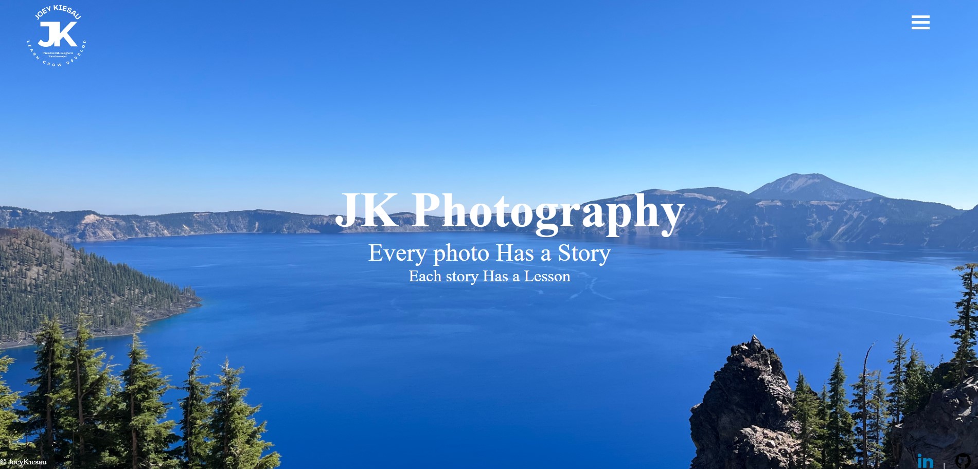 Simple Photography Website Image